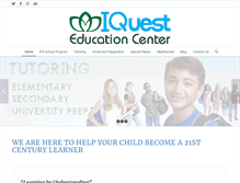Tablet Screenshot of iquesteducation.com